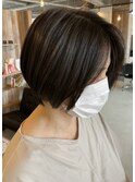大人ショートボブ 乾かすだけの朝ラクスタイル☆