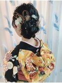 振袖着付けとヘアセット