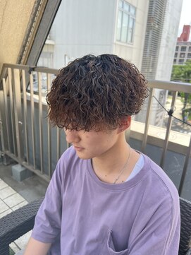 スキル(SKILL) 波巻きプードル　波巻き　福岡メンズパーマ