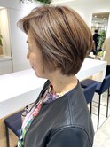 大人くびれショート/ひし形/白髪ぼかし/髪質改善40代50代60代
