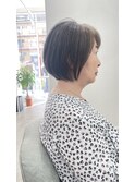 大人可愛い30代40代50ショートボブショート丸みショート