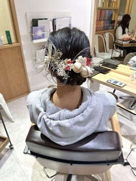 ヘアーメイクブランニュー セントラル 西大寺店(hair make Brand new central) 水引き◎成人式ヘアセット