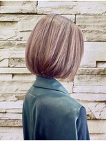 ロカビリー(Rockabilly)&nbsp;丸みショートボブカット#豊川#諏訪町#ブリーチ#ダブルカラー