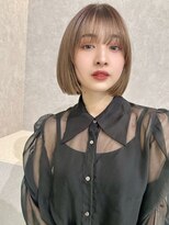 エジョン 幡ヶ谷店(Aejon)&nbsp;ボブくびレイヤーエモージュ前髪ミディアム小顔カット
