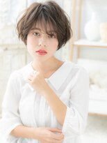 モッズヘア 越谷(mod's hair) センターパートくせ毛風大人ボブショートc5越谷20代30代40代