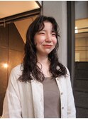 【福島 栞奈】ロングヘア×ニュアンスパーマ