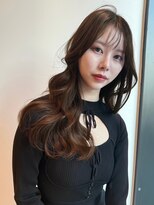 ユーフォリア 青山(Euphoria)&nbsp;ゆるふわロングチョコレートブラウン韓国ヘア