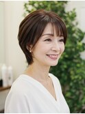 40-50代にオススメ★大人の上品ショートレイヤー