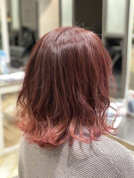 アトリエナガノ(atelier nagano) ニュアンスカラー/センターパート/ニュアンスパーマ/ブルージュ