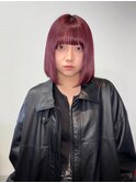 【ハイトーンカラー】ワインレッド