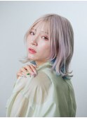 ハイトーン＆ミディアムボブ