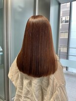 エルサフィロ ヨドヤバシ(el zafiro yodoyabashi) オレンジカラー 髪質改善トリートメント