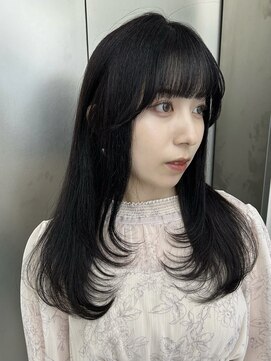 ビューナゴヤ 名駅(VIEW NAGOYA) レイヤーカット/ミディアムレイヤー/サイドバング/前髪カット