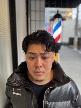 バーバー ミキ 塚本(BARBER MIKI) ナチュラルパーマ/サイドパート