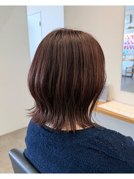 エトワールプラス ピンクブラウン3.02似合わせカット