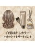 初めての白髪ぼかしカラー+カット+トリートメント(ホームケア付)