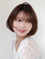 シスタ(SISTA)&nbsp;オレンジベージュ内巻きボブ前上がりボブレイヤーボブ/谷