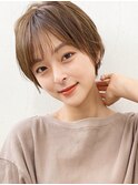 札幌/髪質改善/シースルーバング×韓国風大人ショートヘア