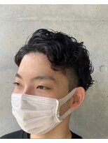 アン 綱島(un) メンズパーマ ナチュラルショート ツーブロショート