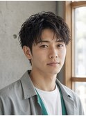 No.68 Men's/センターパート/ニュアンスパーマ/アップバング