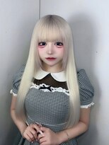モシャス(MOSHASU)&nbsp;ハイトーン/ホワイトカラー/シールエクステ/東京美容室