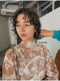 しばってもかわいいフェイスパーマボブ