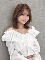 シー バイ ロンド 新宿(Sea by Lond)&nbsp;ワンホンレイヤ ー×ダークブルー[デジタルパーマ/ボブ/韓国]