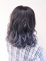 セレスト 下北沢店(CELESTE)&nbsp;ネイビー×アイリッシュブルーグラデ