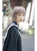 ホワイトカラー★ミルクティグレージュのレイヤーボブ★