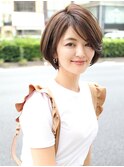 《AFLOAT井上紗矢香》前髪長めショート大人エレガントスタイル