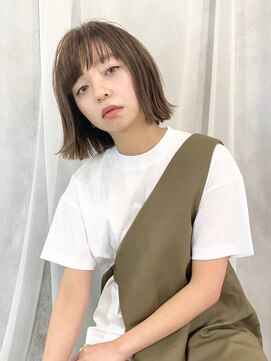 エムスラッシュ たまプラーザ(M.SLASH) カーキベージュ/切りっぱなし/外ハネ/くびれヘア/たまプラーザz2