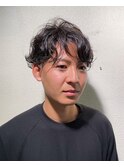 メンズ　癖毛パーマ