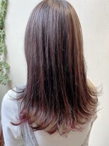 メイクス 表参道(MAKE'S omotesando)&nbsp;インナーカラー/くすみカラー/外ハネ/簡単スタイリング