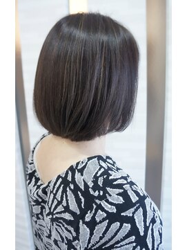 ムゥフ ヘアーアンドアイラッシュ(mouf hair&eyelash) 【30・40代】極細ハイライトボブ