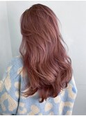 ピンクロング_チェリーブラウンフェミニンロング_ba377332