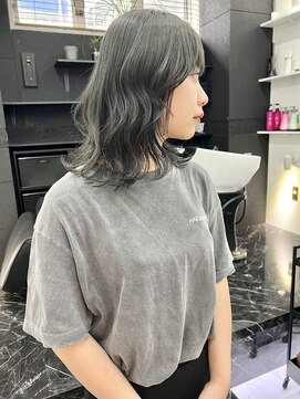 チュダック(ChuDuck) 【◎甘くてカワイイ◎】韓国風《ダークグレー》ケアブリーチ