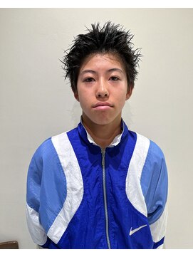 スタイル 茅ケ崎(STYLE) 【ハクラ】刈り上げないスパイキーショット メンズヘア 黒髪