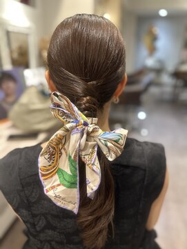 着付けヘアセット専門店 ウィズ(With) タイトめポニーテール