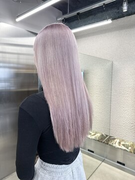 ペレ 栄店(PELE) デザインカラー/レイヤーカット/ウェットヘア/オリーブベージュ