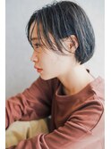 大人ショートボブ丸みショートボブハンサムショートカット