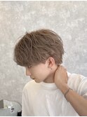 ミルクティーベージュ ラウンドマッシュ