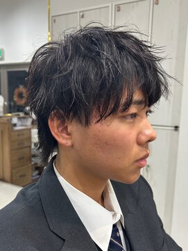 ネイロ 北千住(NeiRo) ツイストパーマツーブロックセンターパートスパイラルパーマ