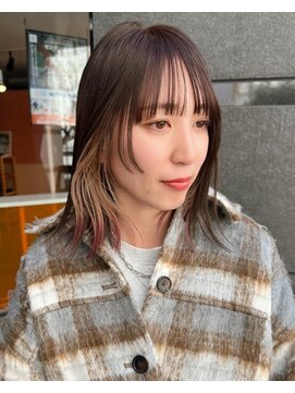 クエントバイアルティナ 大宮店(cuento by artina) インナーカラー_エンドカラー_エンドカラーボルドー