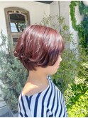 トワイライトピンクの伸ばし中ショート*