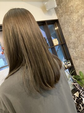 ビゼン 東伏見本店(hair make BIZEN) オリーブベージュカラー