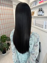 ペレ 栄 アネックス(PELE栄ANNEX)&nbsp;韓国 くびれロング レイヤー ワンホンヘア 小顔前髪