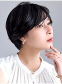大人ショート×黒髪×美シルエット