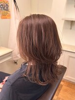 エクファ ヘア リゾート 大津 瀬田店(ex-fa hair resort)&nbsp;くびれヘア/アプリコットオレンジ/ハイライトカラー/大津/瀬田