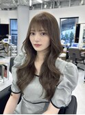 韓国ヘア/レイヤーカット/髪質改善/顔周りカット/ベージュ