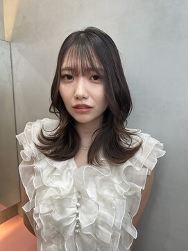 ロンドアベニール 北千住(Lond avenir) くびれヘア/顔周り/韓国/レイヤーカット/黒髪/ミディアム北千住